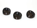 Translucent Polyhedral Smoke/white d3 | PT0307 | 3-Sided Dice (sold per die) - 
