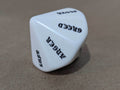 d14 | 7 Virtues & 7 Sins White w/black Letters - 