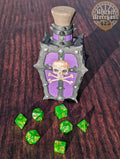 Poison Potion 3D Printed Dice Jail | RPG Dice Vault | D20 Storage Box | Player Gift - Safeguard Dice with a Lethal Elegance! - Black / Yes- Include Random Dice Set
