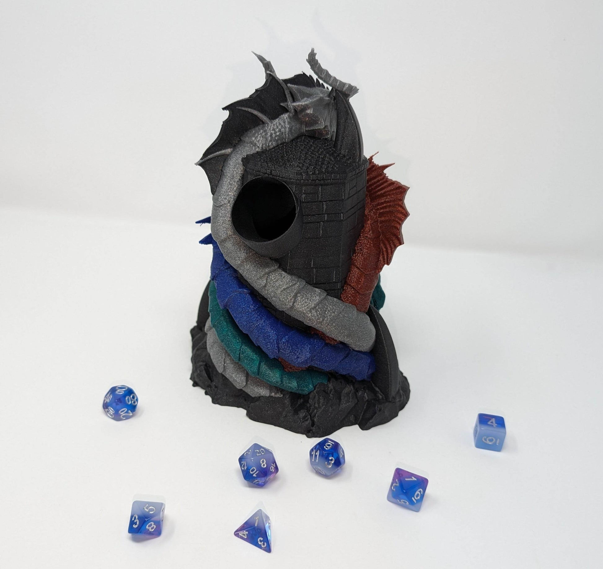 Tiamat Dice Roller - Multicolor As Shown / Large Tray