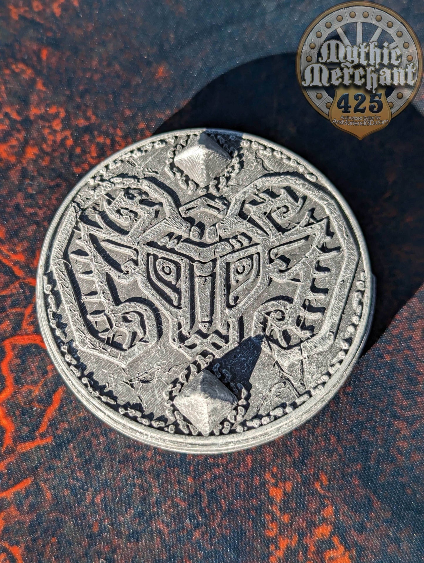 Dwarven 3D Printed Dice Vault | Dice Jail | DnD Can Holder | Table Coaster | Mythic Mugs Collection by Ars Moriendi 3D- Forge Your Destiny! - Black / Yes- Include Random Dice Set