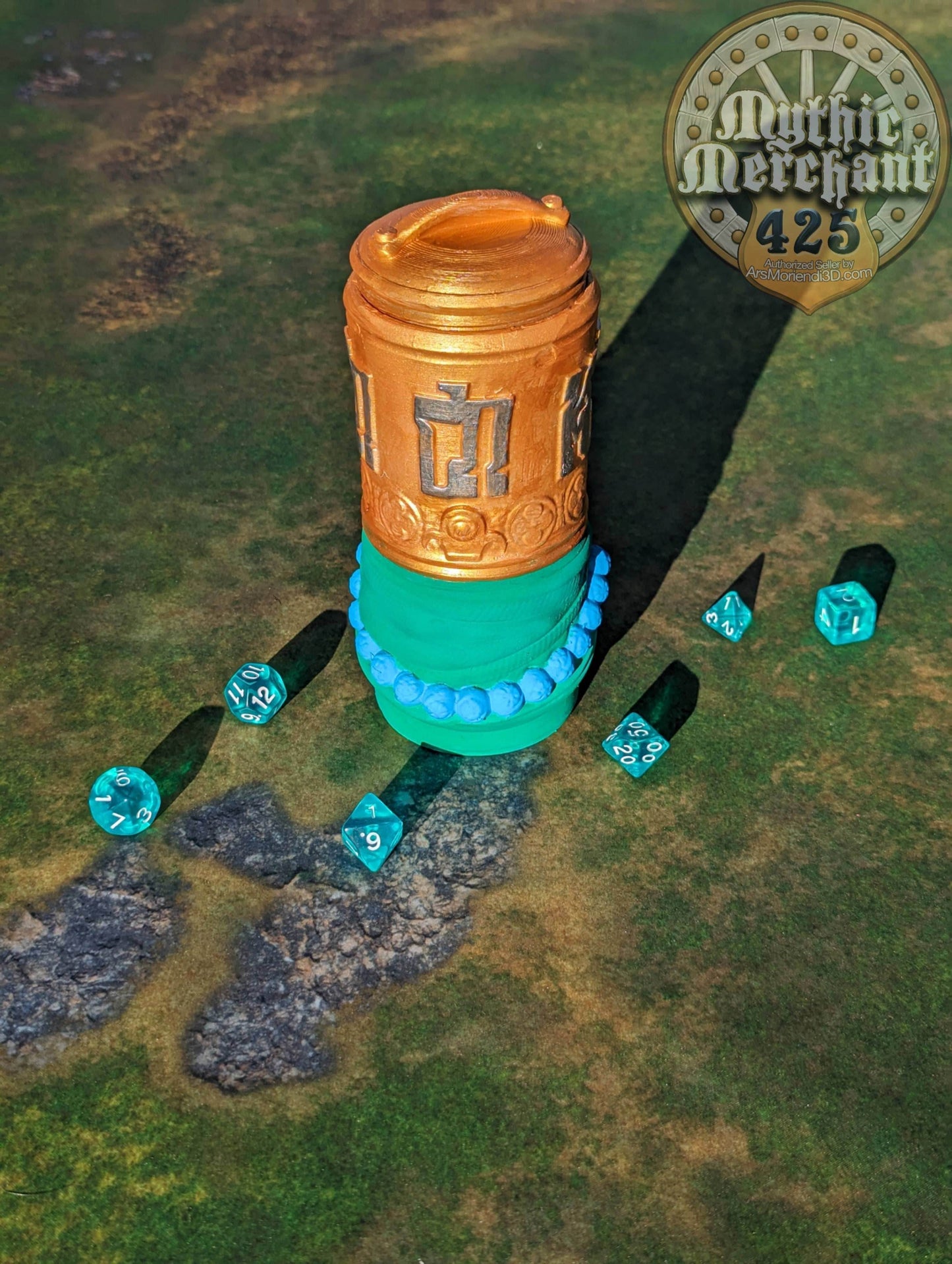 Monk 3D Printed Can Holder- Mythic Mugs Collection by Ars Moriendi 3D- Embrace the Tranquility! - Black / Non Threaded-No Lid