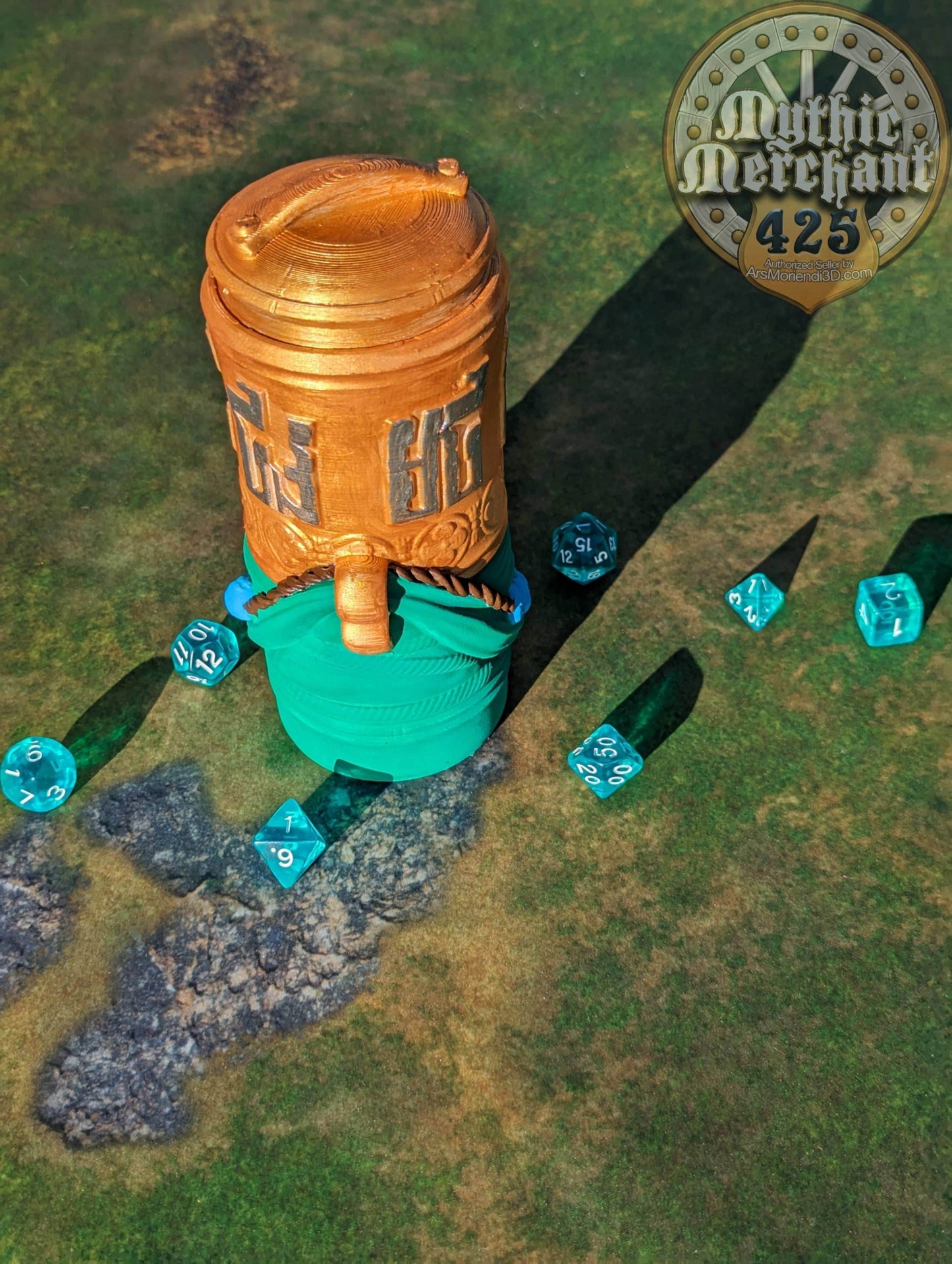 Monk 3D Printed Can Holder- Mythic Mugs Collection by Ars Moriendi 3D- Embrace the Tranquility! - Black / Non Threaded-No Lid