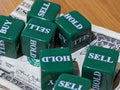 Stocks Dice d6 | Investment Decision Novelty Dice 6-Sided 16mm Funny Dice - 1 Dice