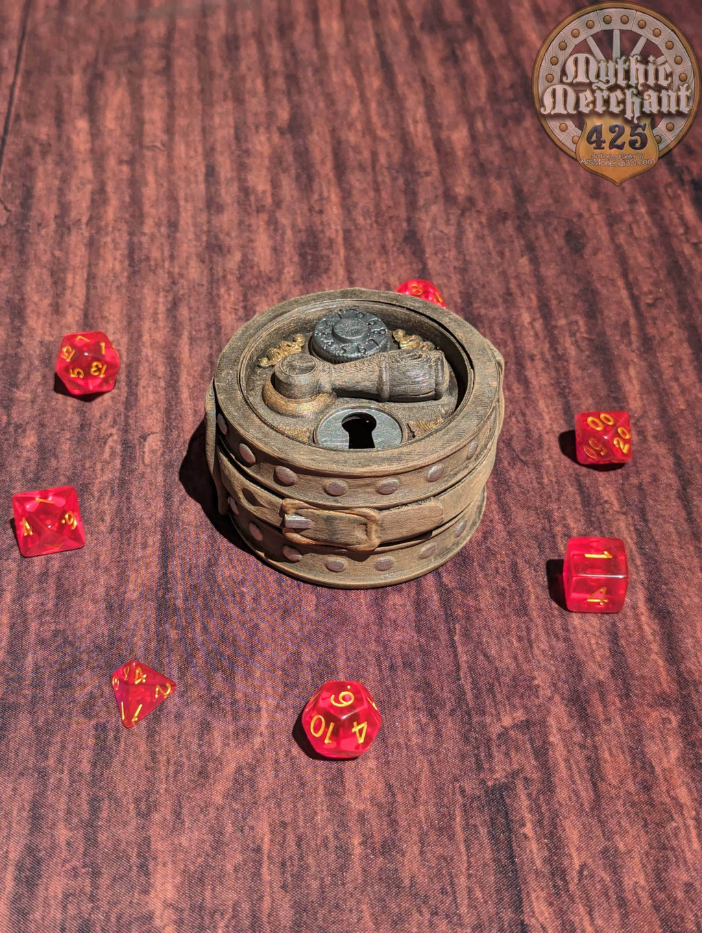 Rogue Class 3D Printed Dice Jail | RPG Dice Vault | D20 Storage Box | Wargaming - Player Gift - Stealth, Shadows & Sharp Rolls. - Black / Yes- Include Random Dice Set
