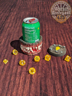 Mimic Monster 3D Printed Dice Jail | Dice Vault | Dice Storage Box | Tabletop Coaster | DnD Player Gift | Mythic Mugs by Ars Moriendi 3D - Black / Yes- Include Random Dice Set