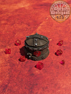 Orc 3D Printed Dice Jail | Fantasy Table Coaster | Goblin Dice Box | DnD Player Gift | Mythic Mugs by Ars Moriendi 3D- Embrace Orcish Might! - Black / Yes- Include Random Dice Set