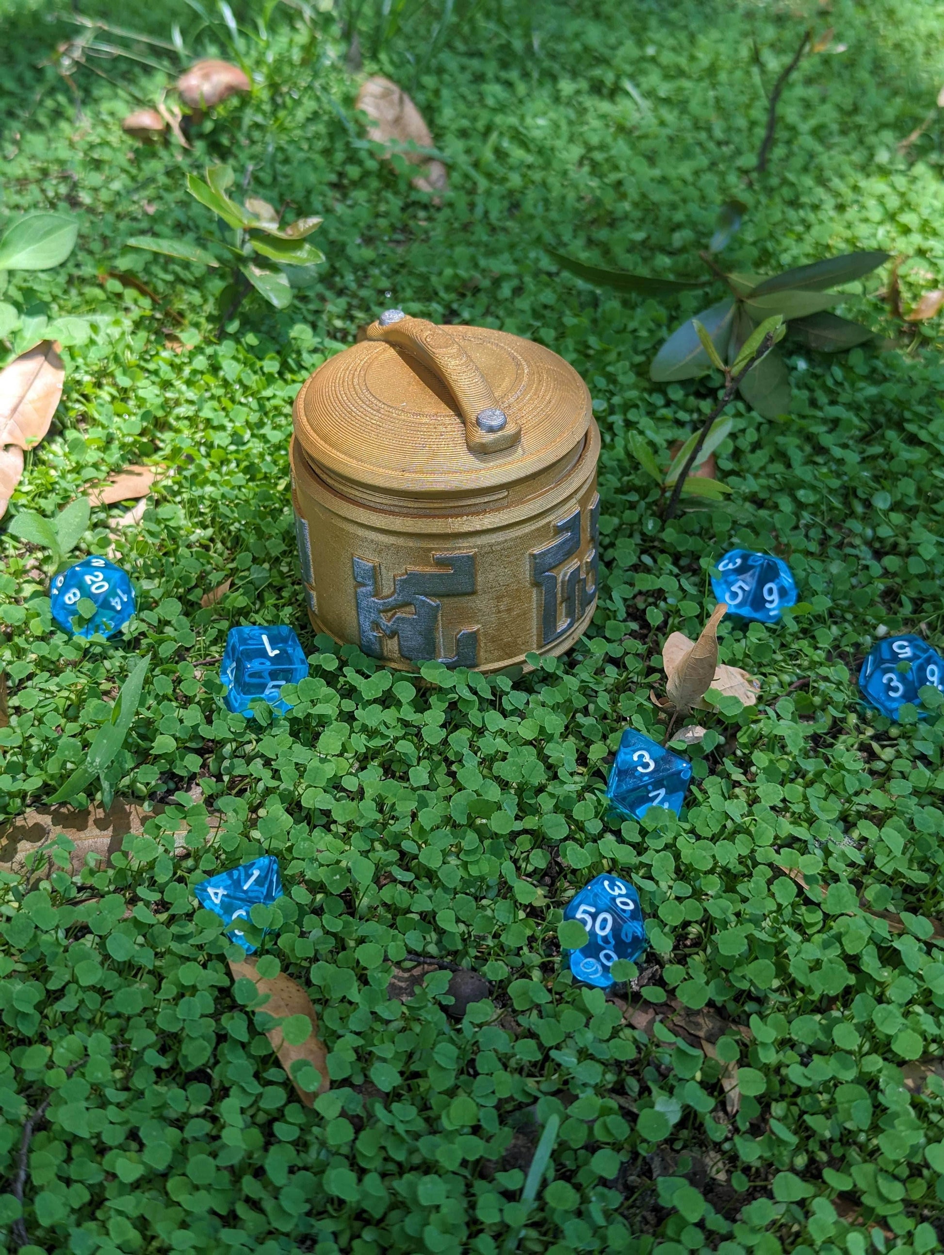 Monk 3D Printed Dice Jail | RPG Dice Vault | Mythic Mugs Collection by Ars Moriendi 3D- Channel Inner Peace with Every Roll! - Black / Yes- Include Random Dice Set