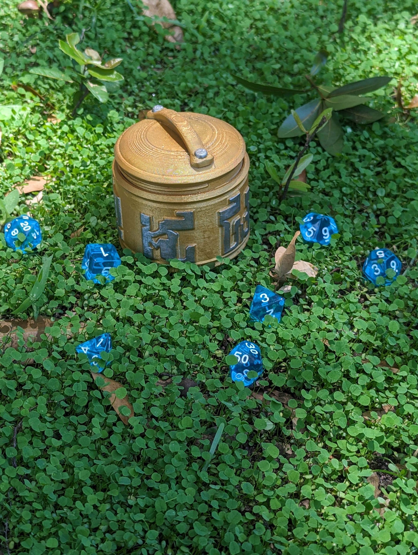 Monk 3D Printed Dice Jail | RPG Dice Vault | Mythic Mugs Collection by Ars Moriendi 3D- Channel Inner Peace with Every Roll! - Black / Yes- Include Random Dice Set