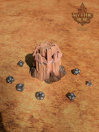 Ancient Anomaly 3D Printed Dice Box/Jail/Vault by Unchained Games - Mythic Roll Collection - Guard Your Dice with Secrets from Time's Abyss. - Black / Yes- Include Random Dice Set