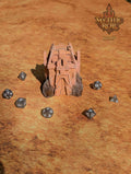 Ancient Anomaly 3D Printed Dice Box/Jail/Vault by Unchained Games - Mythic Roll Collection - Guard Your Dice with Secrets from Time's Abyss. - Black / Yes- Include Random Dice Set