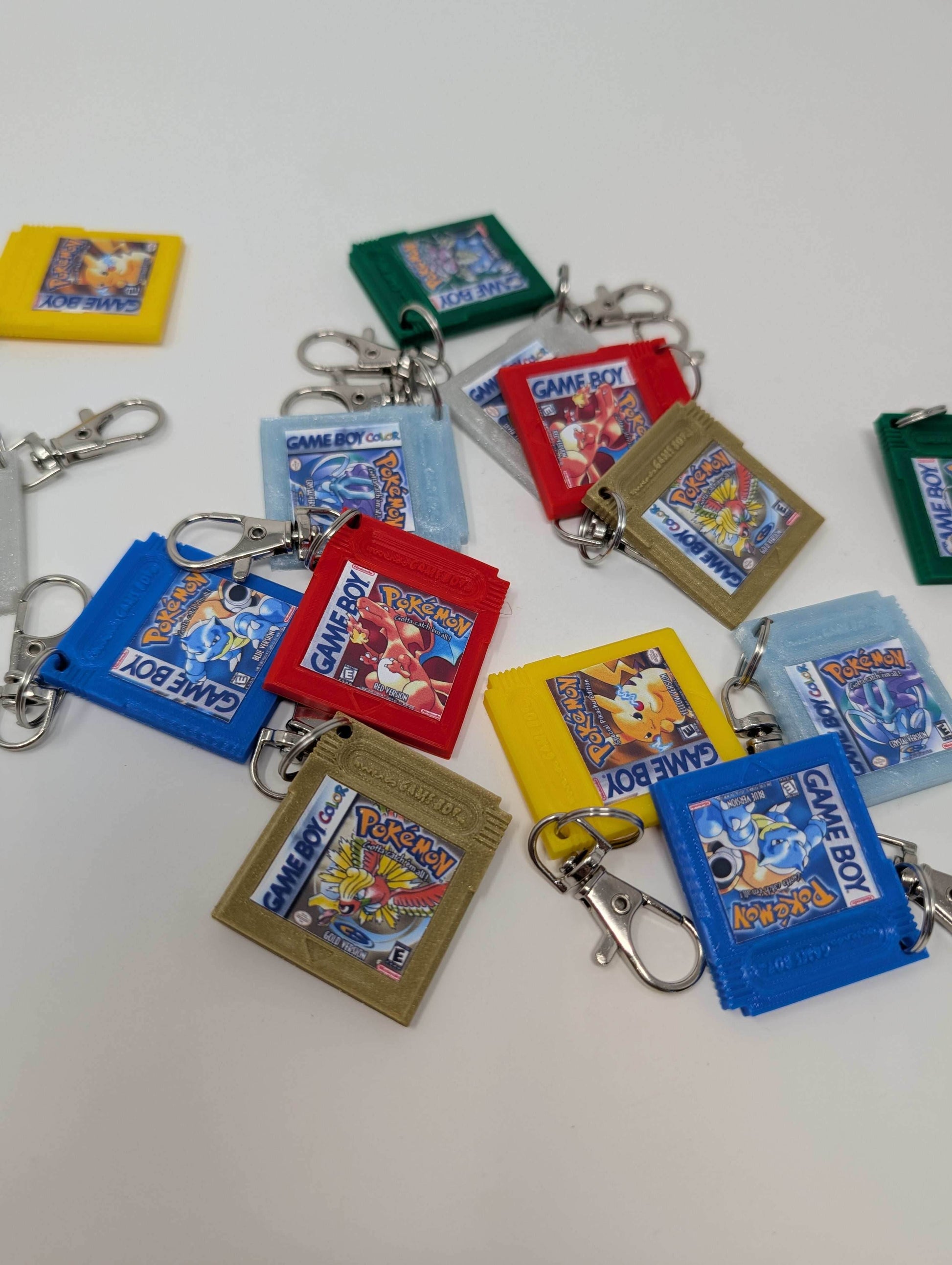 Pokemon Nintendo Game Cartridge Keychain - Red