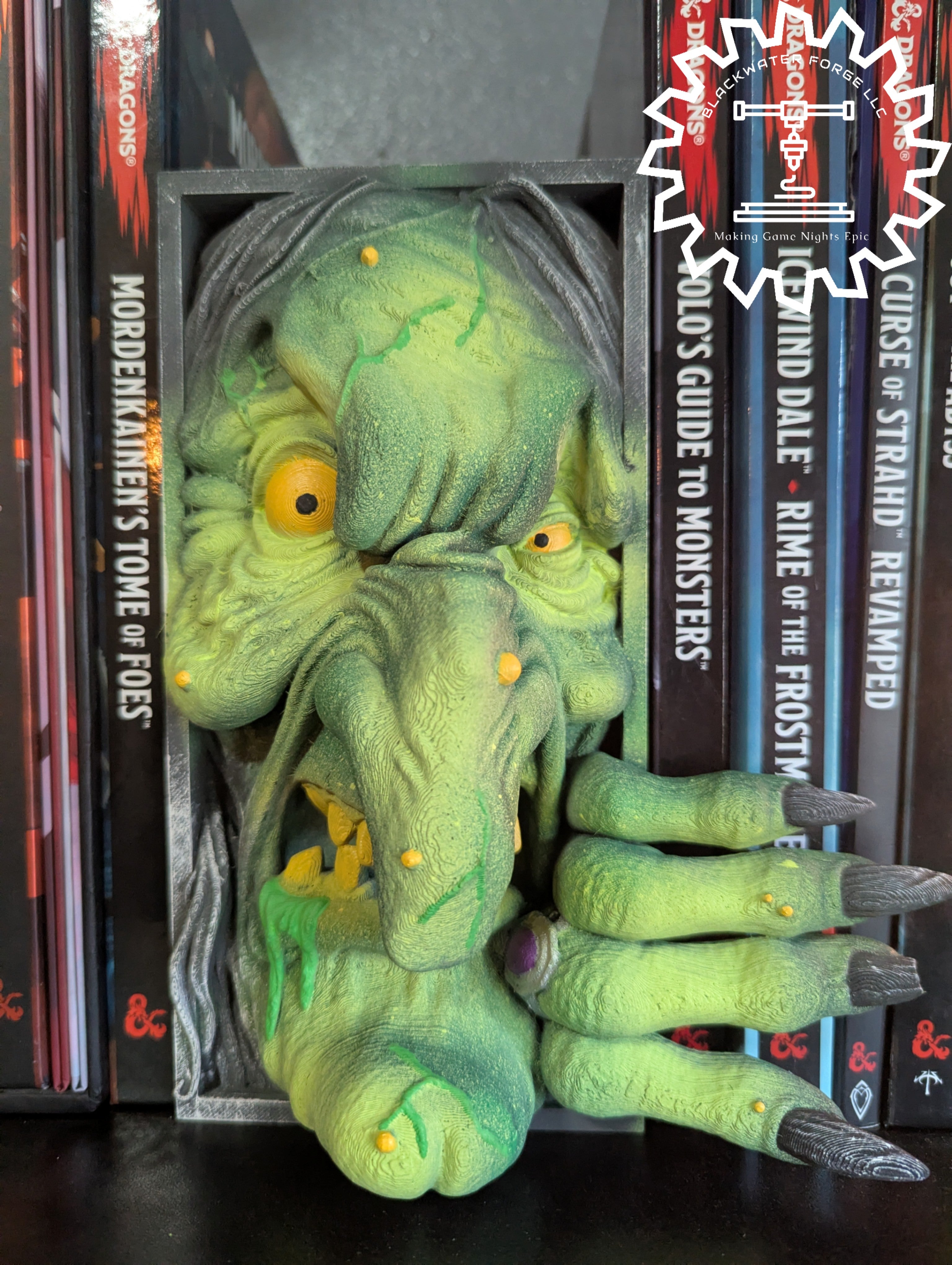 Baba Yaga Witch 3D Printed Book Nook- Miniatures of Madness- Bring Eerie Folklore to Life!