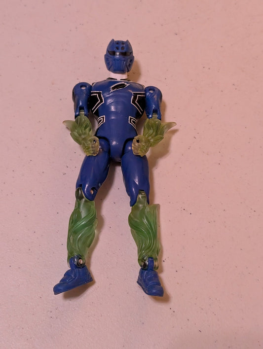 BATTLE FURY JAGUAR RANGER Power Rangers Jungle Fury  Blue Figure Bandai 2007(Vintage, Action Figure, Missing parts/accessories, Collectable, Toy)