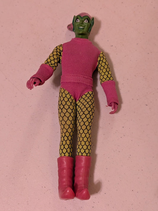 Green Goblin Vintage 1974 Mego WGSH  (Spider-Man) Type 1 Action Figure (Action Figure, SciFi/Fantasy, Collectable, Vintage, Loose, Missing Parts/pieces, Incomplete)