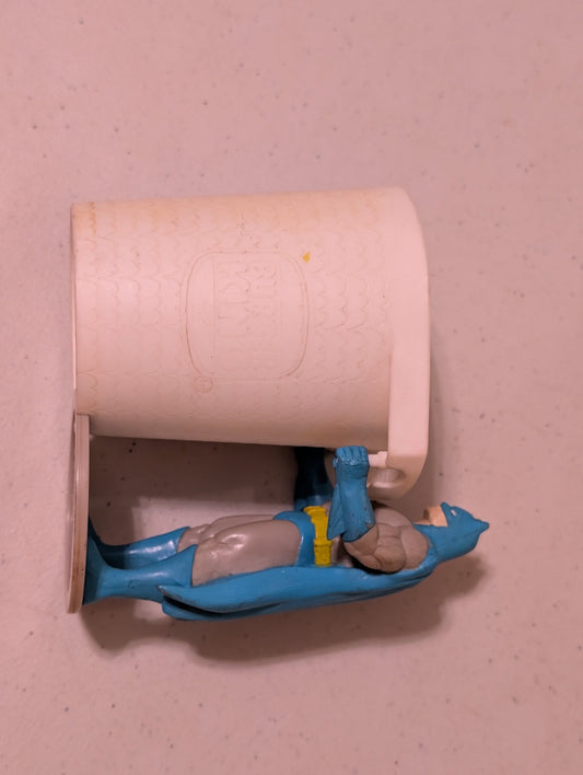 Batman Classic Figure and Cup 1988 Burger King Giveaway(Action Figure, SciFi/Fantasy, Collectable, Vintage, Loose, Missing Parts/pieces, Incomplete)