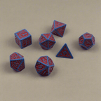 Enchanted Hero - 7 Piece DnD Dice Set | Acrylic RPG Gaming Dice - 