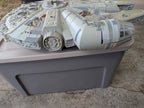 Star Wars: The Legacy Collection - Millennium Falcon from Hasbro - 2008 Collectible (Plastic, Electronics Toy / Collectible, Sci-fi, Pop Culture, Kids' Room, Eclectic, Grey, White, Red)- Missing parts