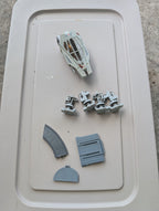 Star Wars: The Legacy Collection - Millennium Falcon from Hasbro - 2008 Collectible (Plastic, Electronics Toy / Collectible, Sci-fi, Pop Culture, Kids' Room, Eclectic, Grey, White, Red)- Missing parts