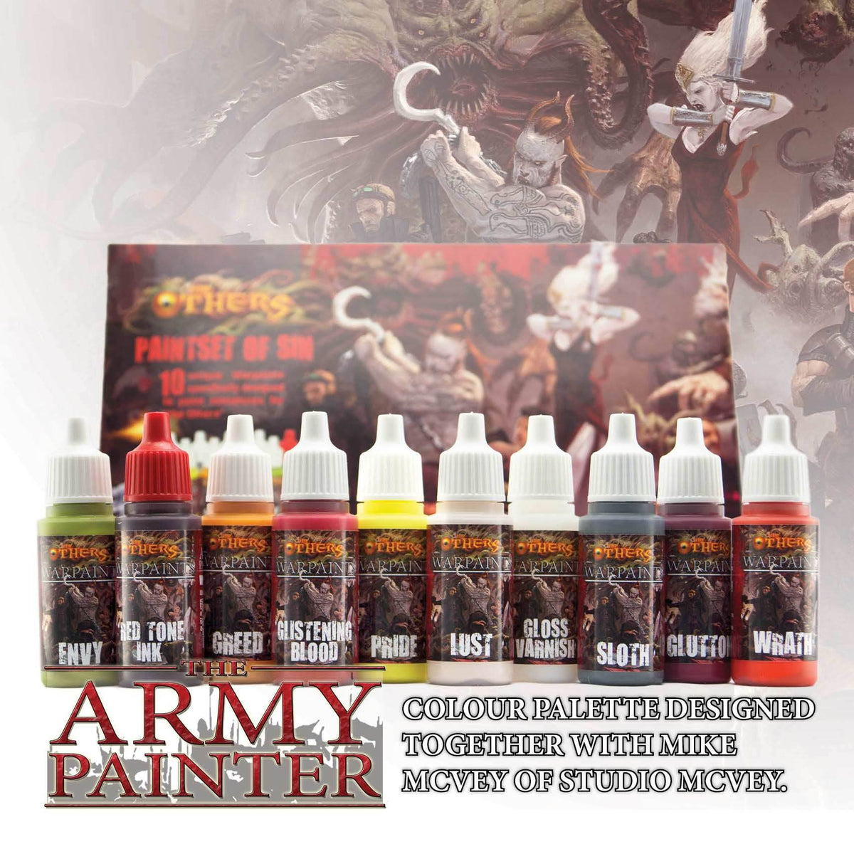 Army Painter Warpaints: The Others Paint Set of Sin - 