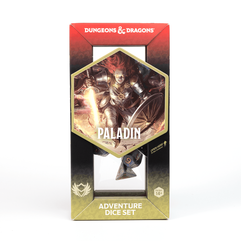 D&D Adventure Dice Set - Paladin Edition | White/Grey 14pc Collection - 
