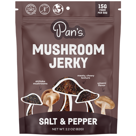 Salt & Pepper Mushroom Jerky
