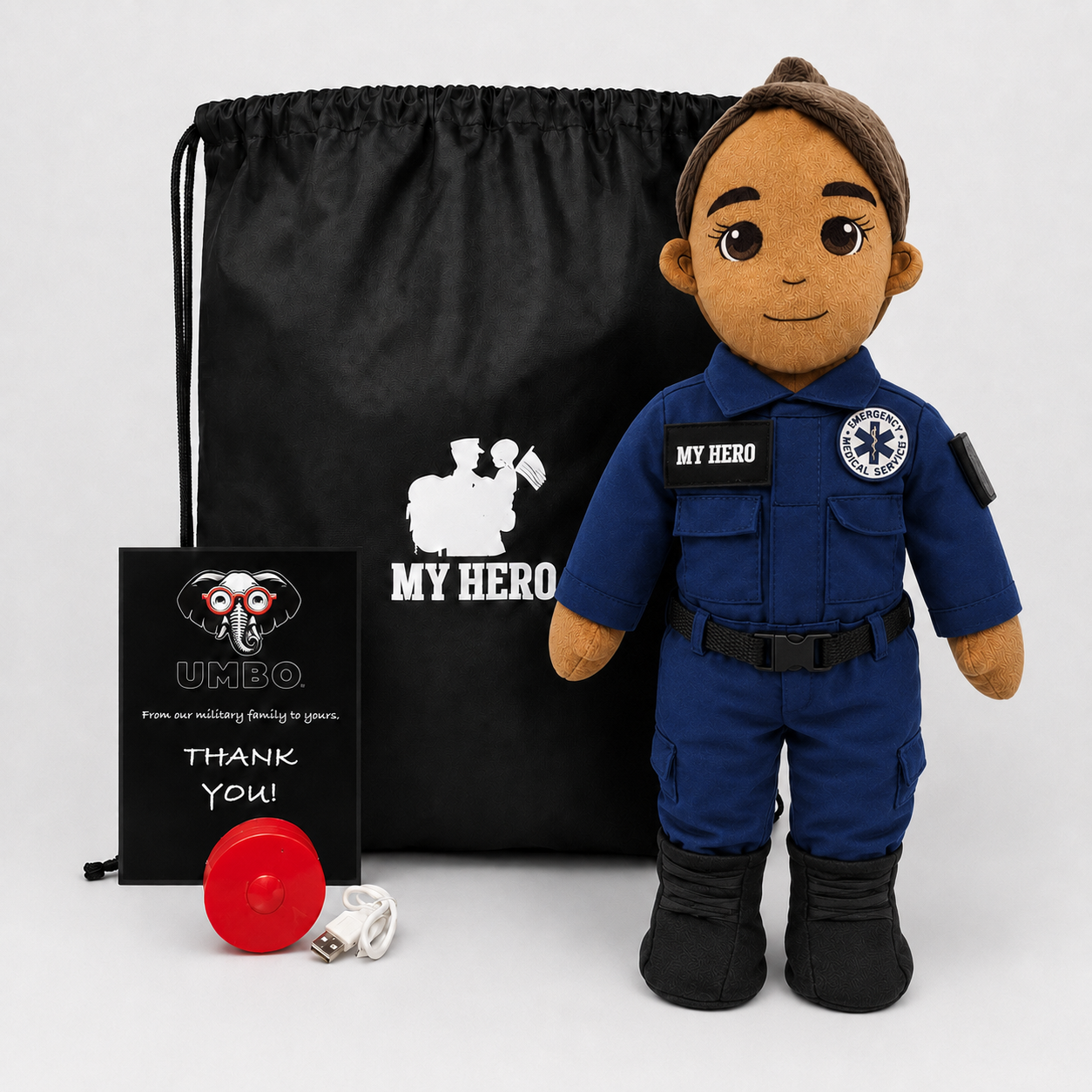 My Hero™ EMT Paramedic Daddy Doll | Recordable Plush