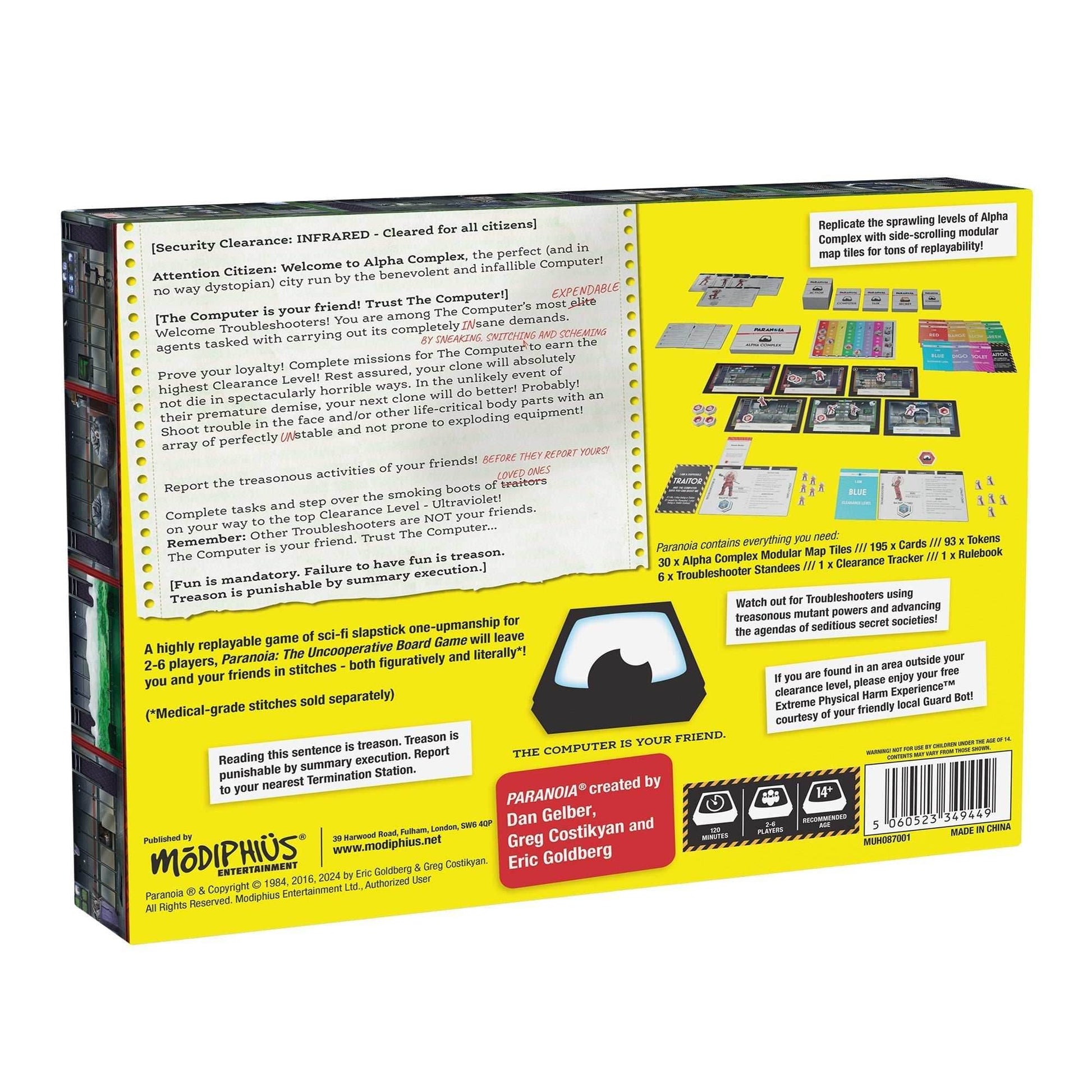 Paranoia The Uncooperative Board Game - 