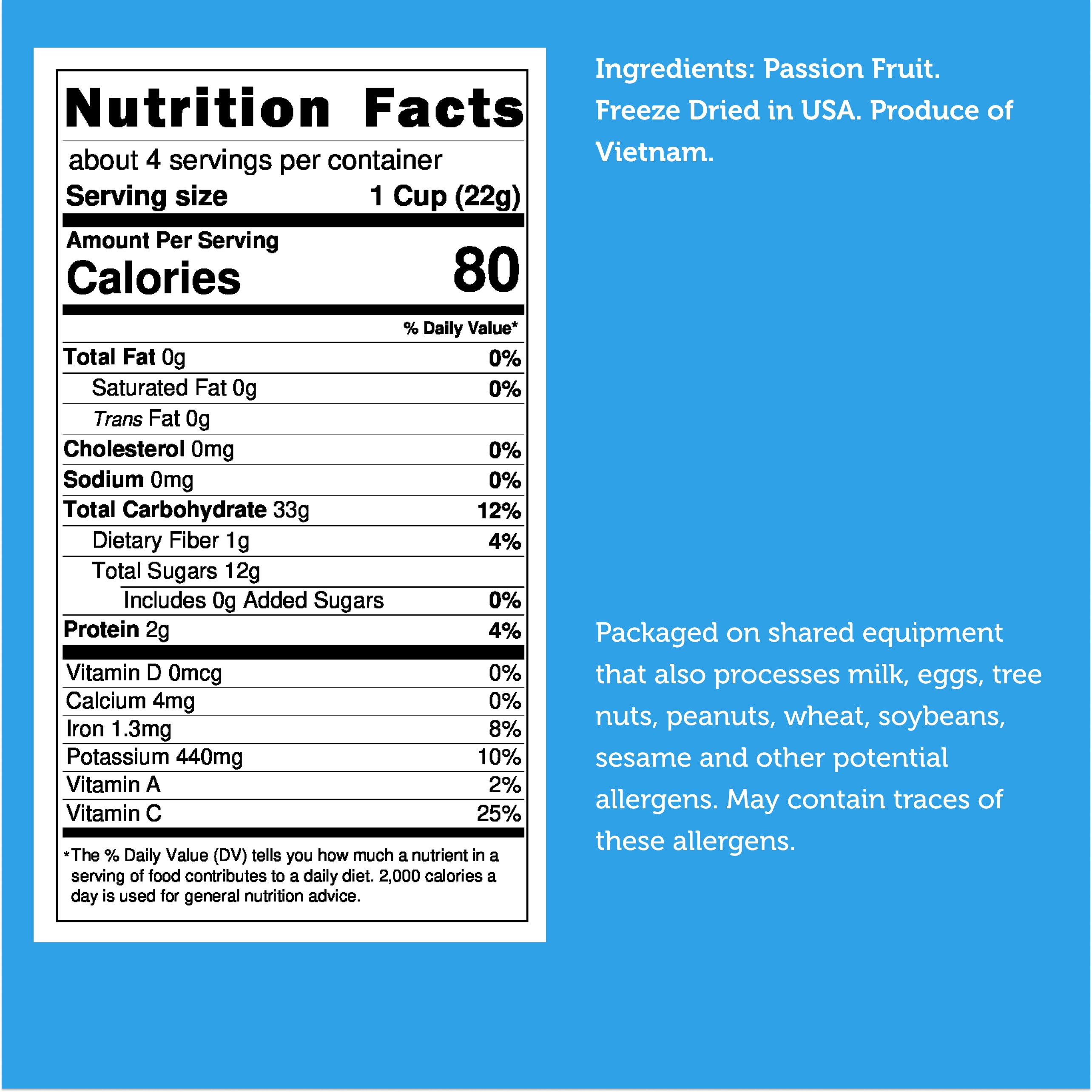Freeze Dried Passion Fruit