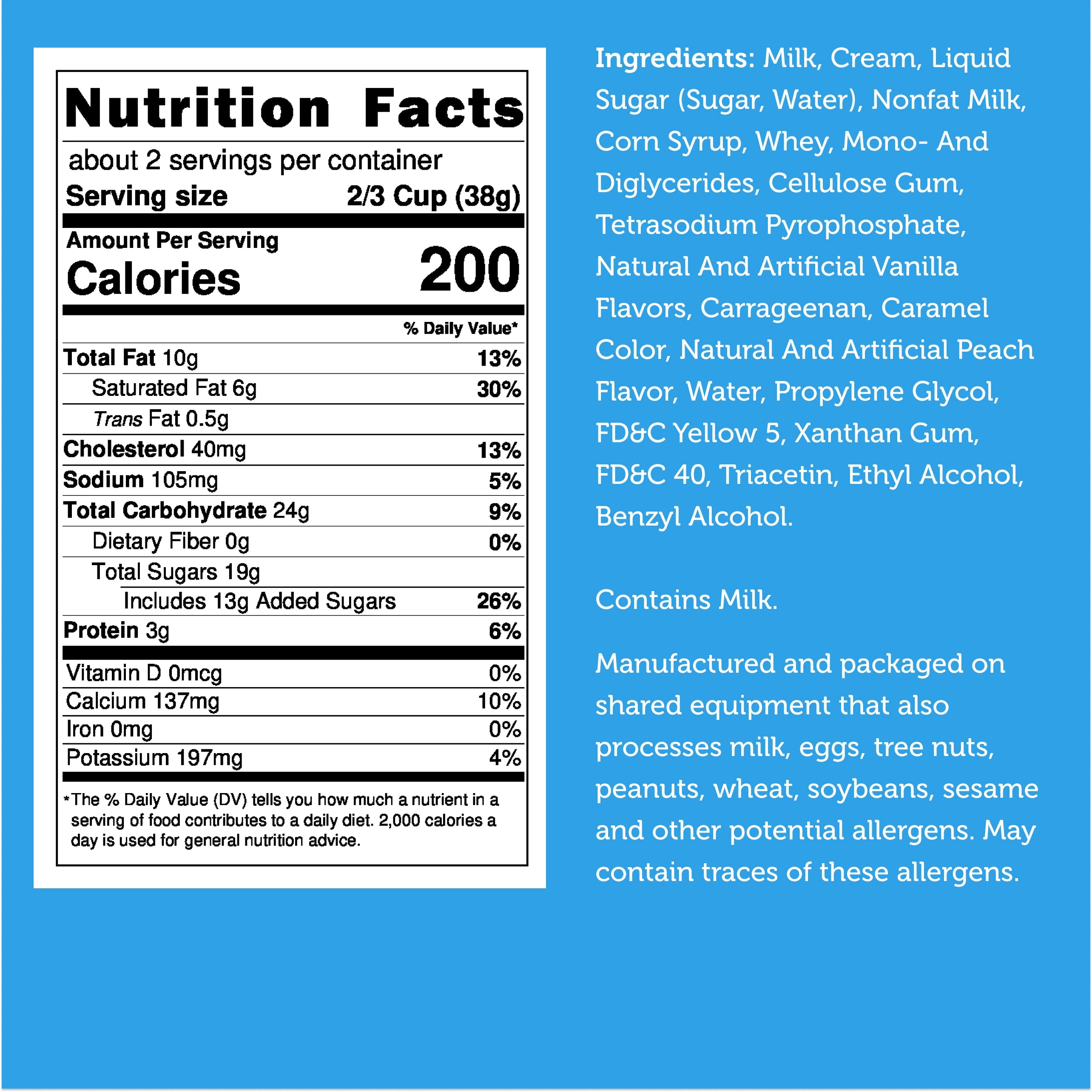 Freeze Dried Ice Cream That Does Not Melt (Bits) Peach