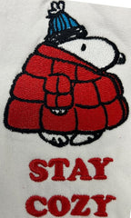 Officially Licensed Peanuts Snoopy Stay Cozy Embroidered Adult Unisex Sweatpants