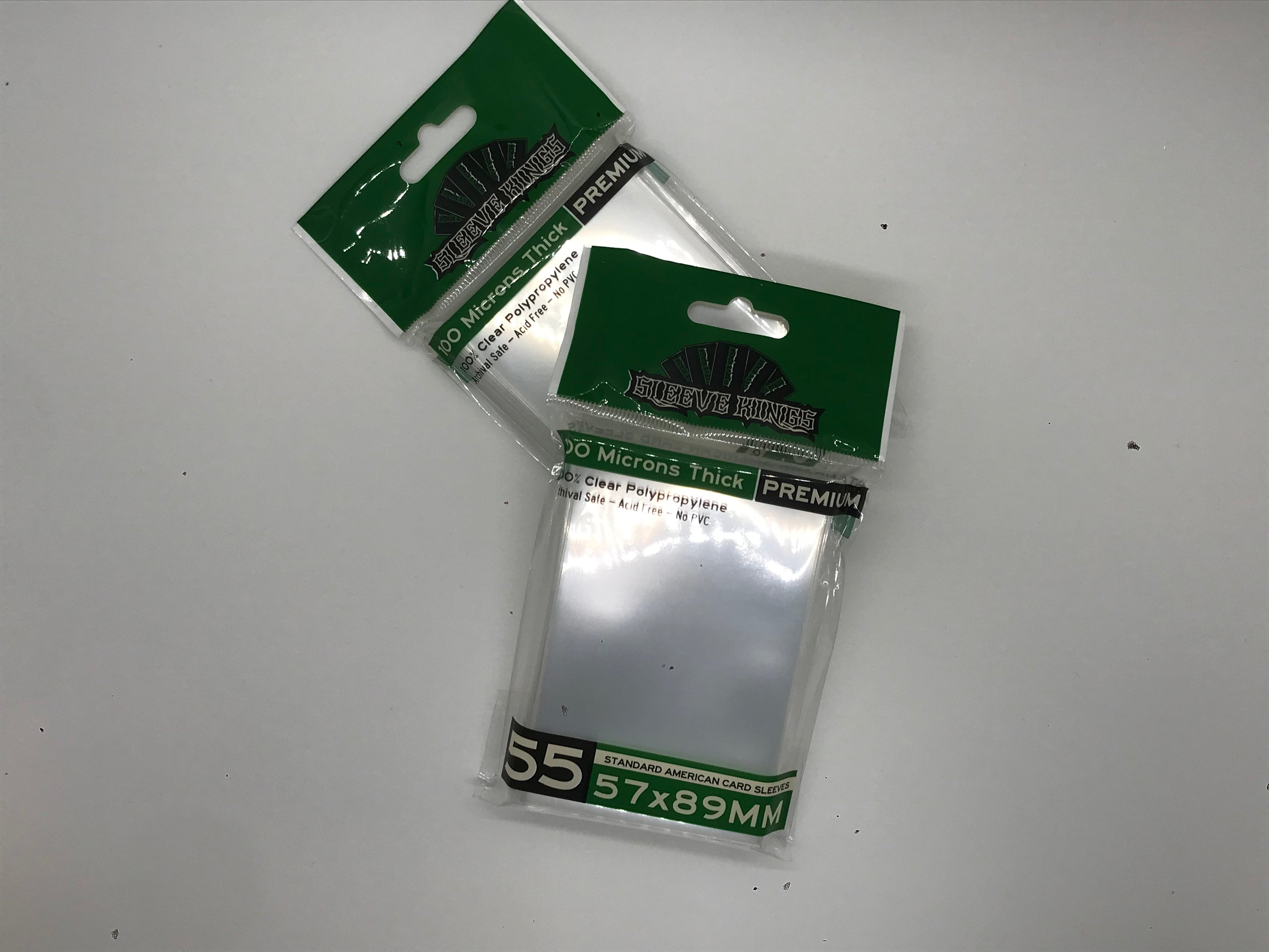 Premium Standard American Card Sleeves (57x89mm) 55 Pack, 100 Micron, SKS-9903