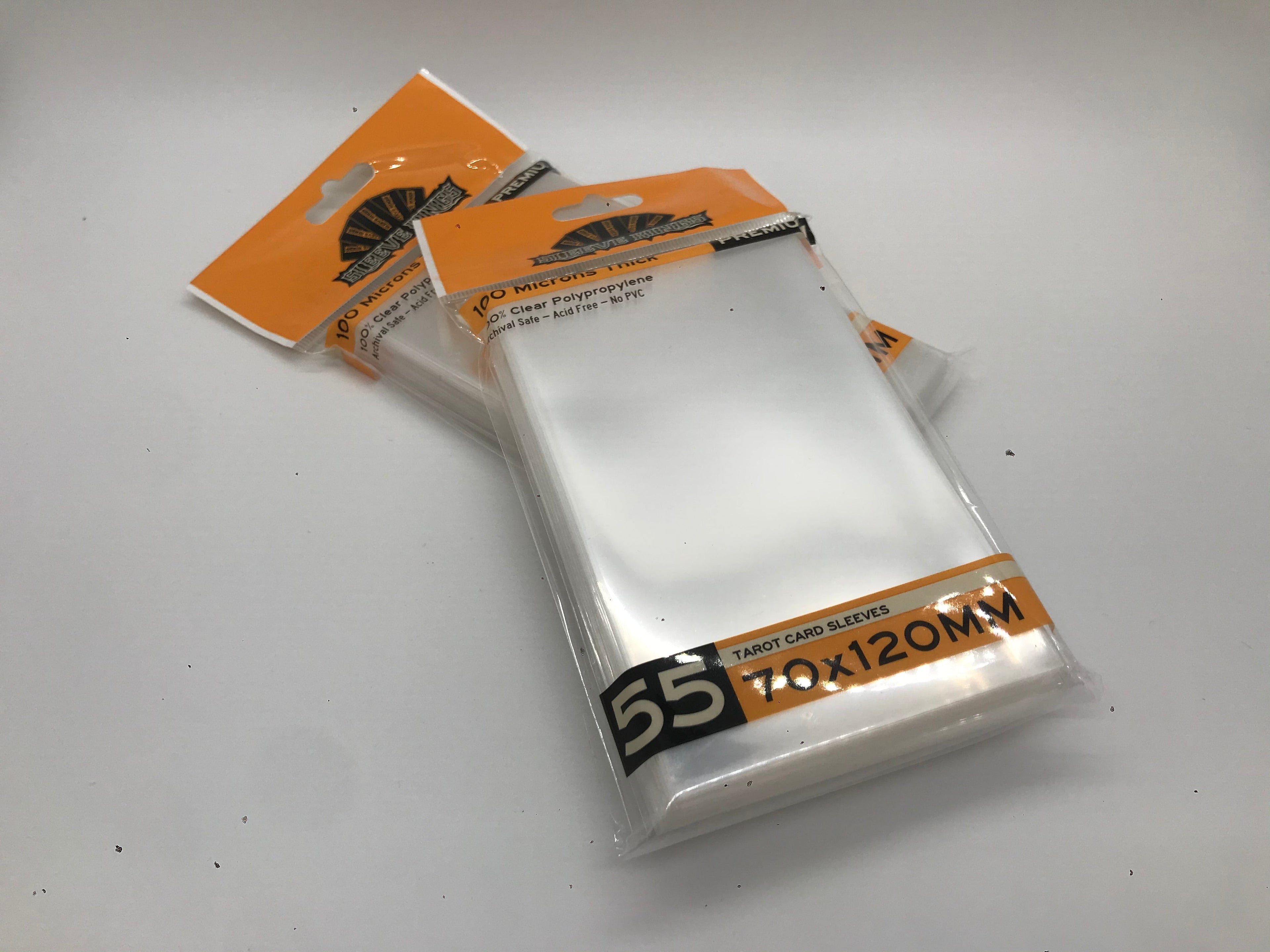 Premium "Tarot" Card Sleeves (70x120mm) 55 Pack, 100 Micron, SKS-9966
