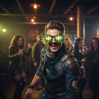 Dystopian trippy goggles