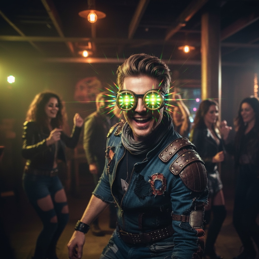 Dystopian trippy goggles