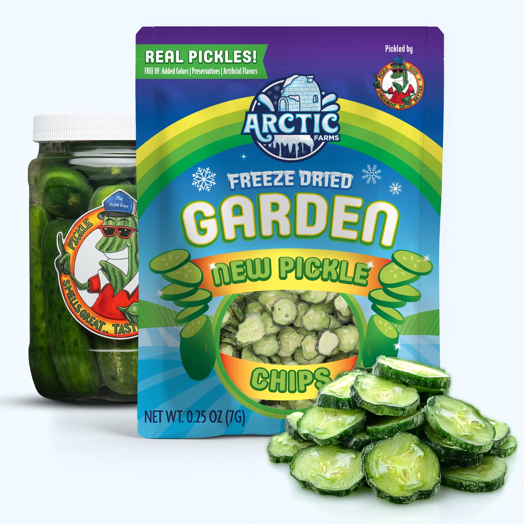 Freeze Dried New Pickle Chips from The Pickle Guys (Minimal Salt)