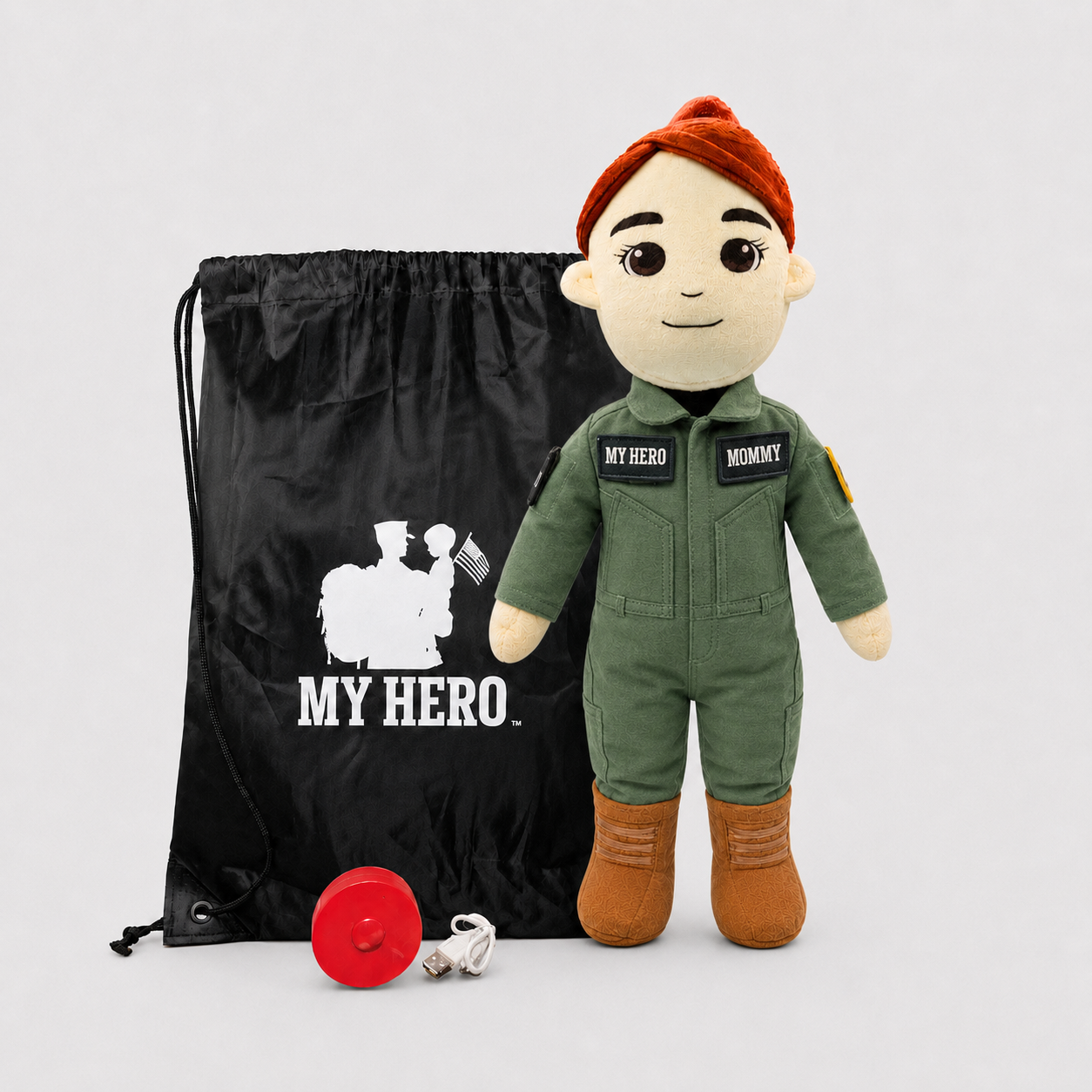 My Hero™ Flight Suit Pilot Daddy Doll | Recordable Plush