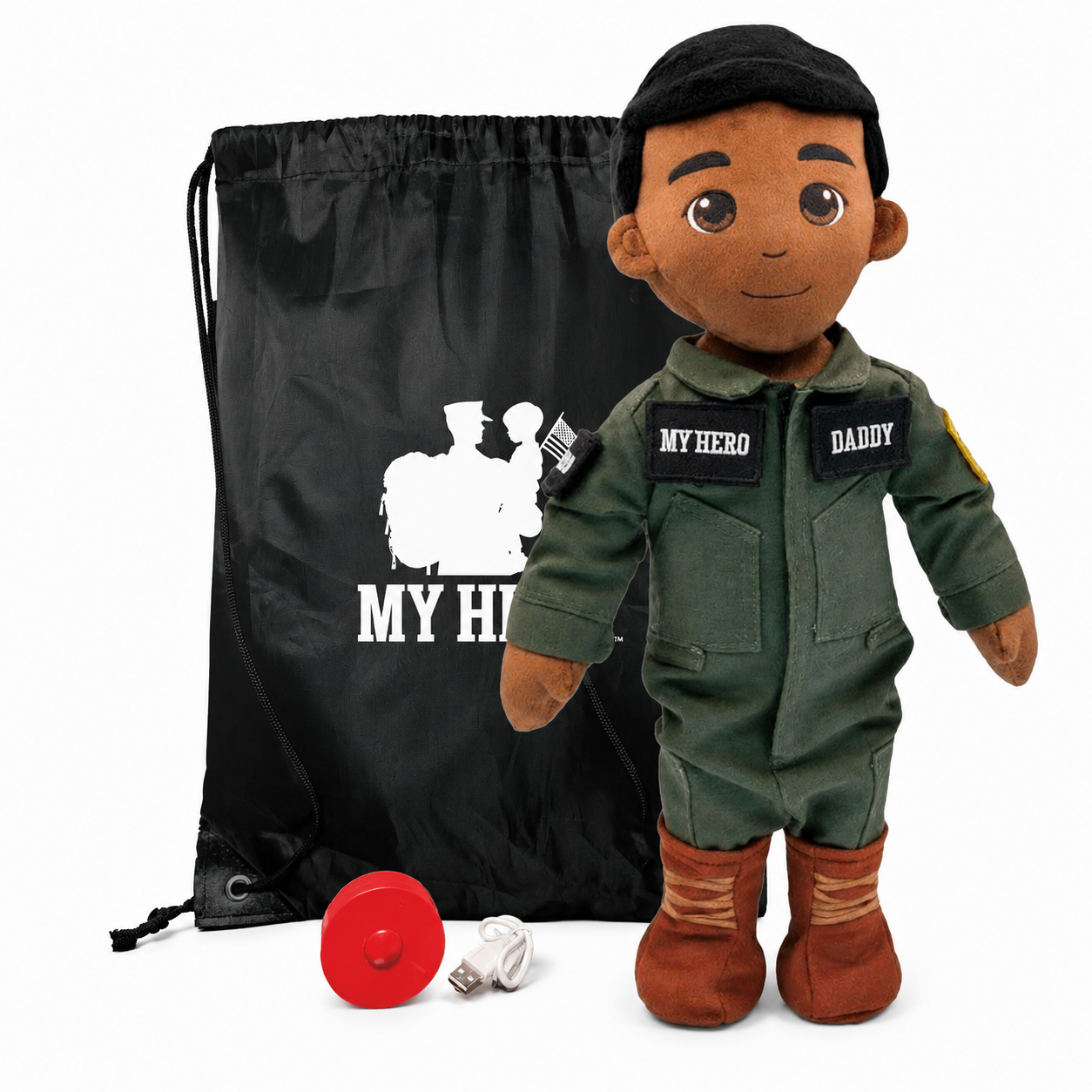My Hero™ Flight Suit Pilot Daddy Doll | Recordable Plush