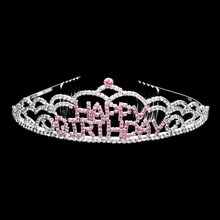 Crystal Rhinestone Happy Birthday Party Tiara