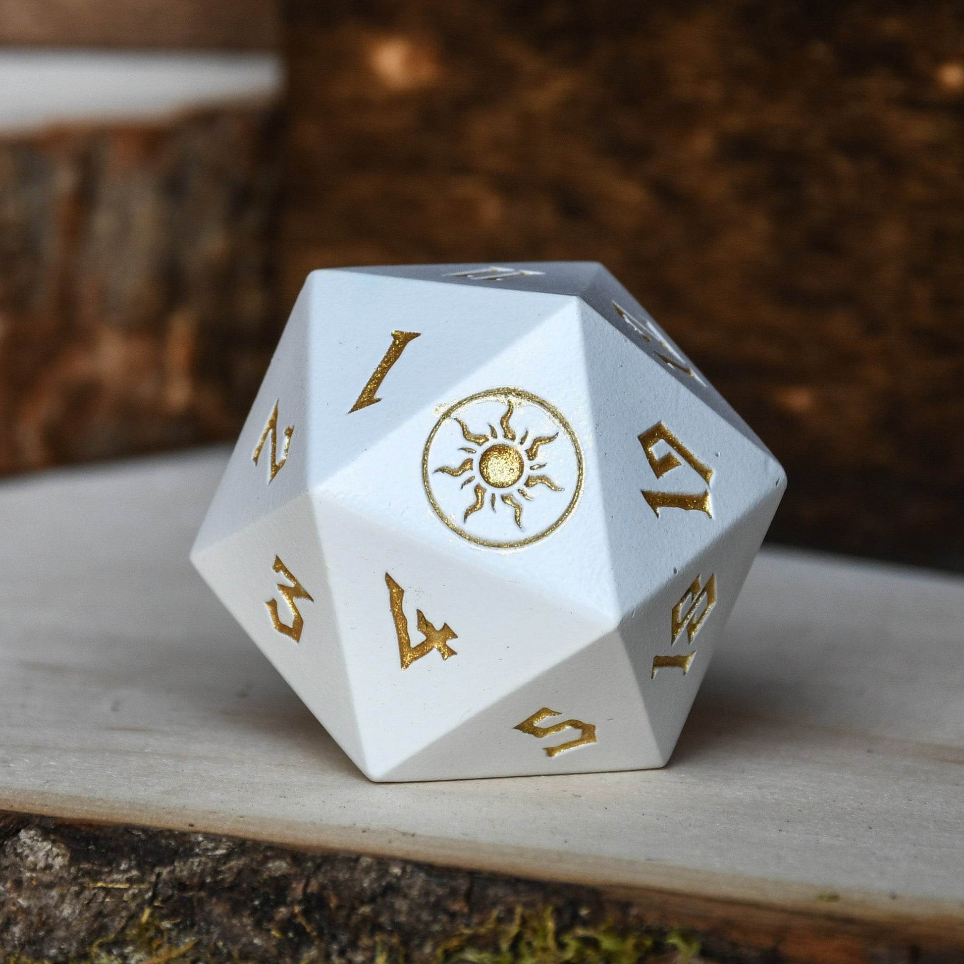 Plains Mana Spindown Metal D20 - 