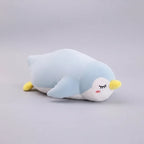 Kawaii Penguin Plush Toy – Soft Stuffed Cartoon Penguin Doll in Black & Sky Blue (50 & 70cm)