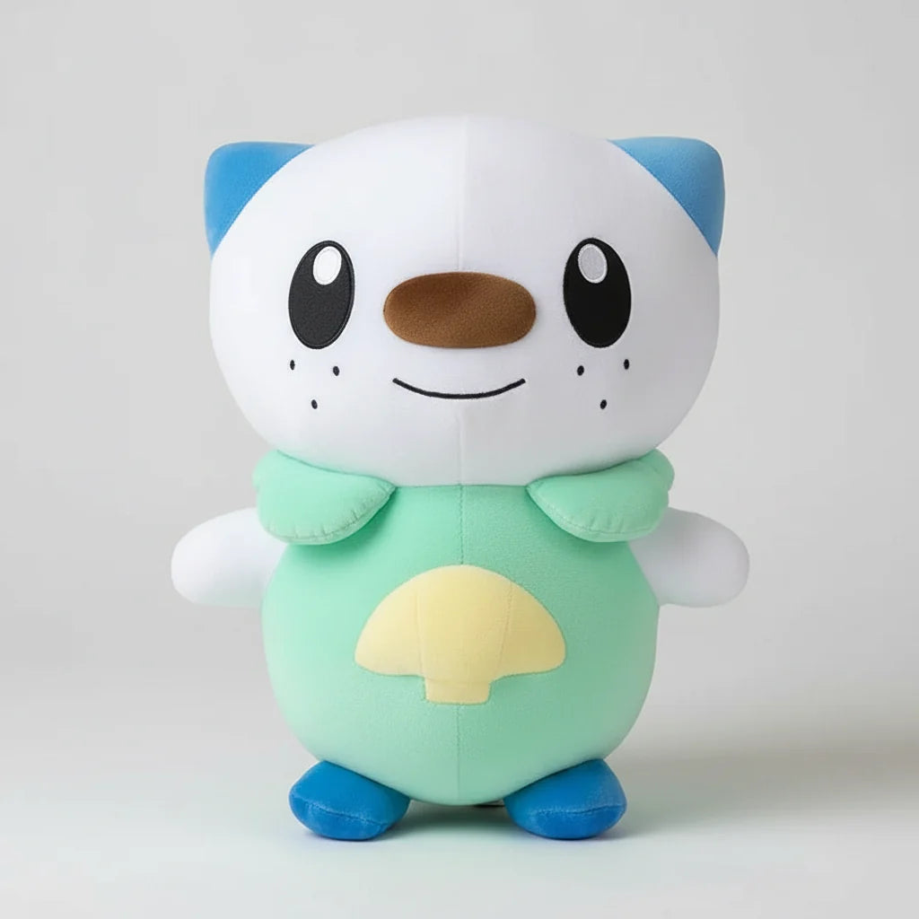 Kawaii Blue Otter Anime Plush Toy – Soft Stuffed Cartoon Animal Doll & Pillow (35–80cm)