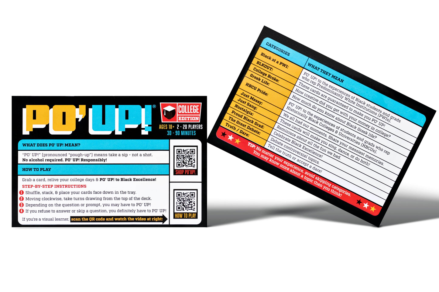 PO' UP! Card Game: College Edition - 