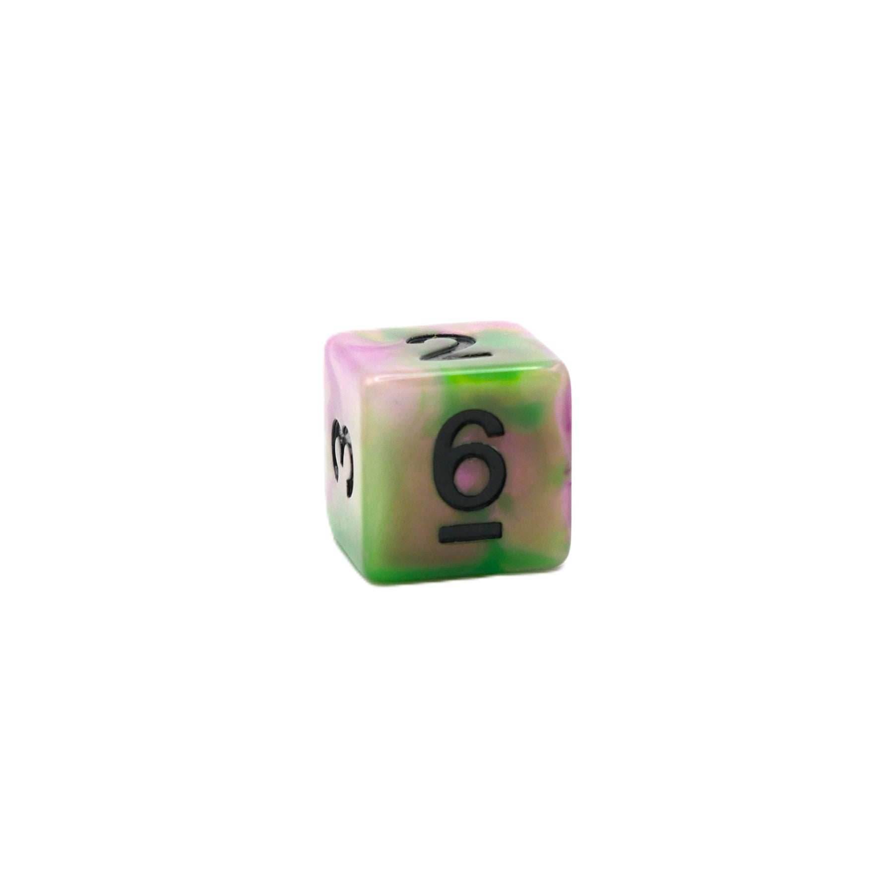 Poison Petals - 7 Piece DnD Dice Set | Acrylic RPG Gaming Dice - 