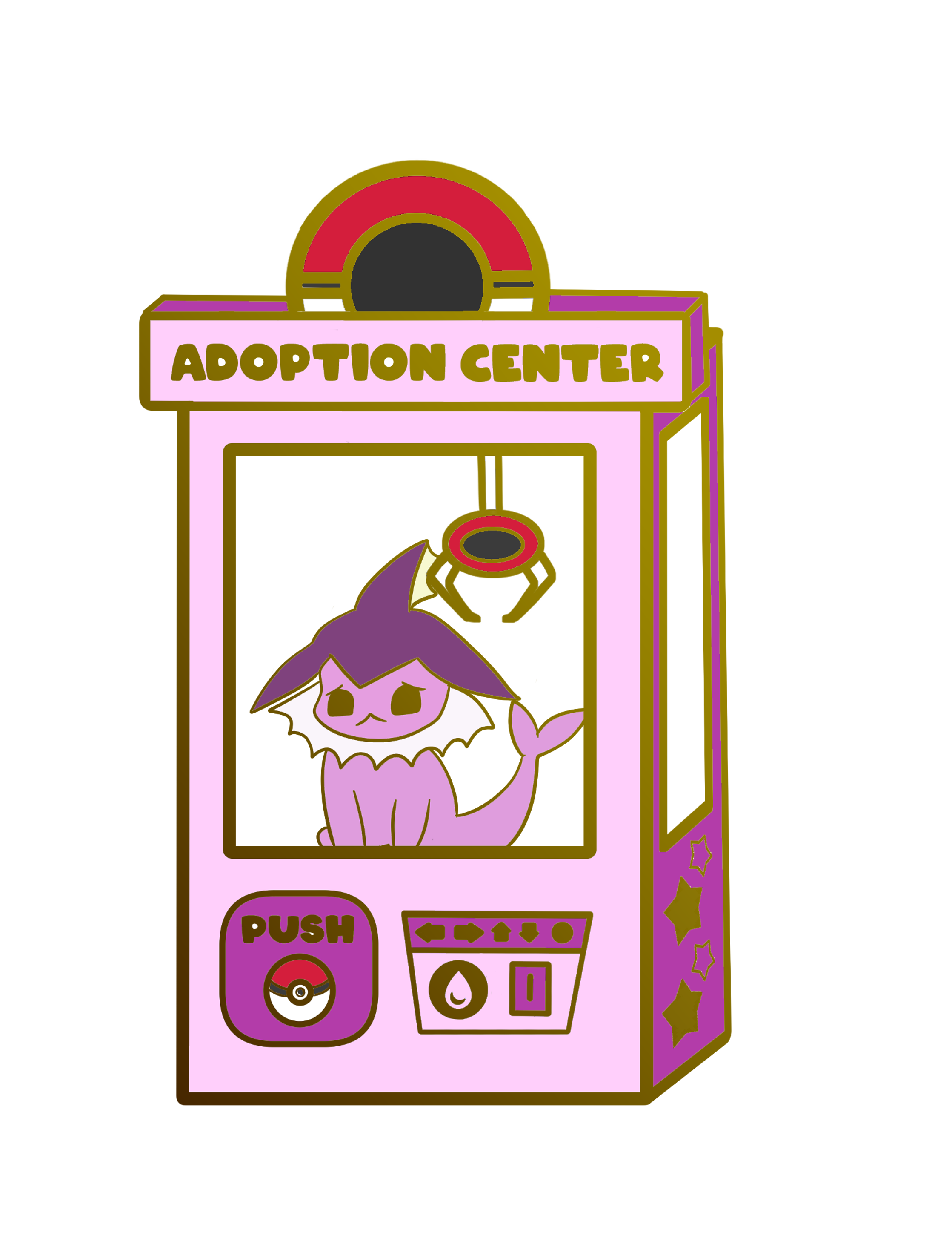 Pokemon: Shiny Vaporeon Adoption Center Enamel Pin