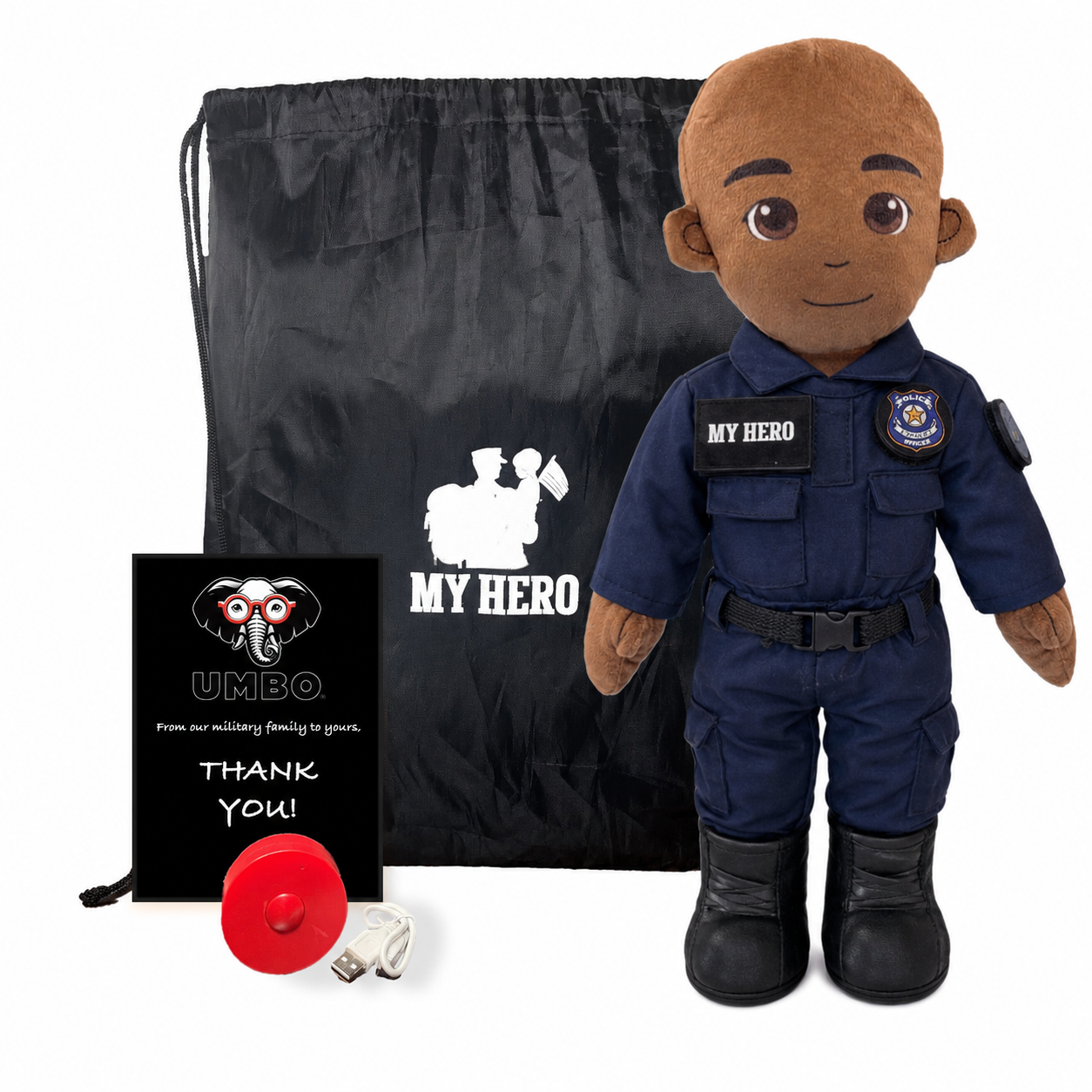 My Hero™ Police Officer Doll | Custom Recordable Plush