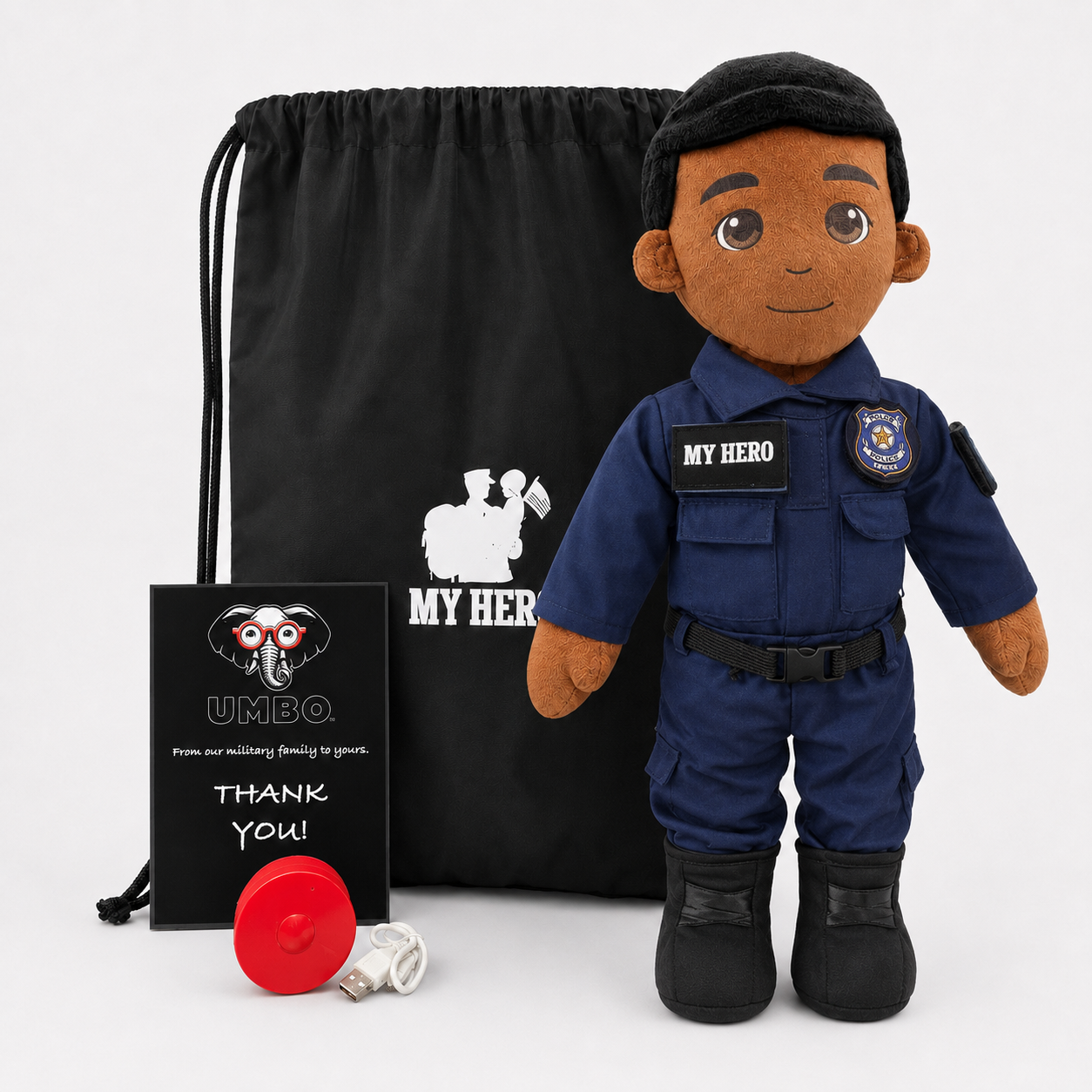 My Hero™ Police Officer Doll | Custom Recordable Plush