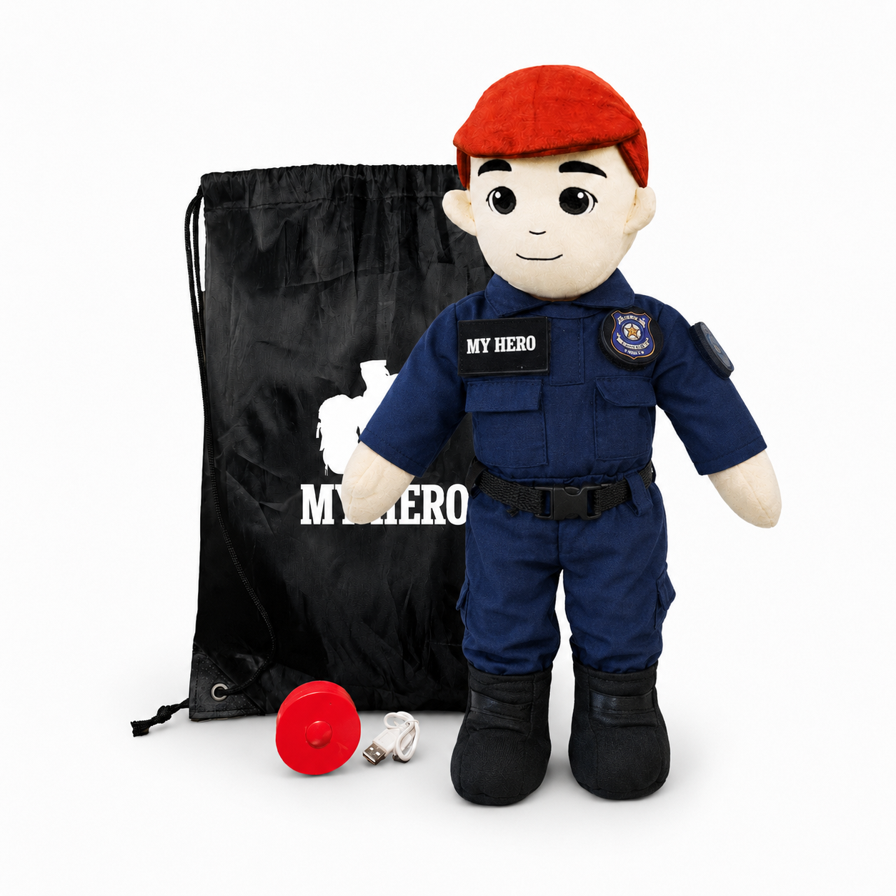 My Hero™ Police Officer Doll | Custom Recordable Plush