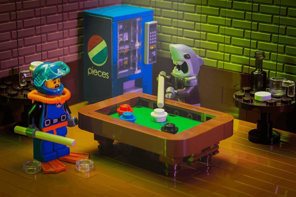 B3 Customs Pool Table Building Kit made from LEGO parts - 