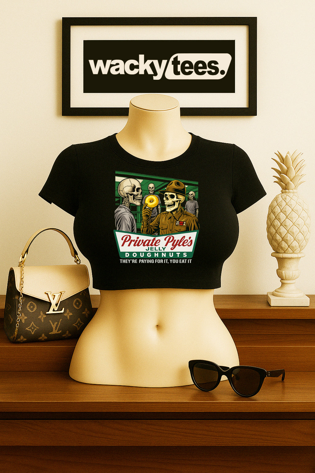 Private Gomer Pyles Jelly Doughnuts Full Metal Jacket  80s Graphic Tee Shirt